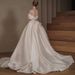 Women's Clothing Elegant High-End Forest Style Mermaid Wedding Dress With Double Shoulder Shawl_ecoleips.com