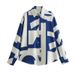 2025 Spring New Style Floral Print Turn-Down Collar Sleeve Satin Texture Shirt Casual Long Pants Set For Women_ecoleips.com