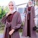 Women's Clothing Color Matching Lace Up Pullover Long Sleeved Long Skirt_ecoleips.com