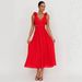 Women's Floral Chiffon Dress Summer Pleated Full Skirt Backless Cross Tie Rope Gown Casual Vintage Style for Women_ecoleips.com