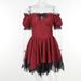 YL23500 Women's Elegant Fashion Slim Fit off Shoulder Dress Dark Style European American Summer New Clothing_ecoleips.com
