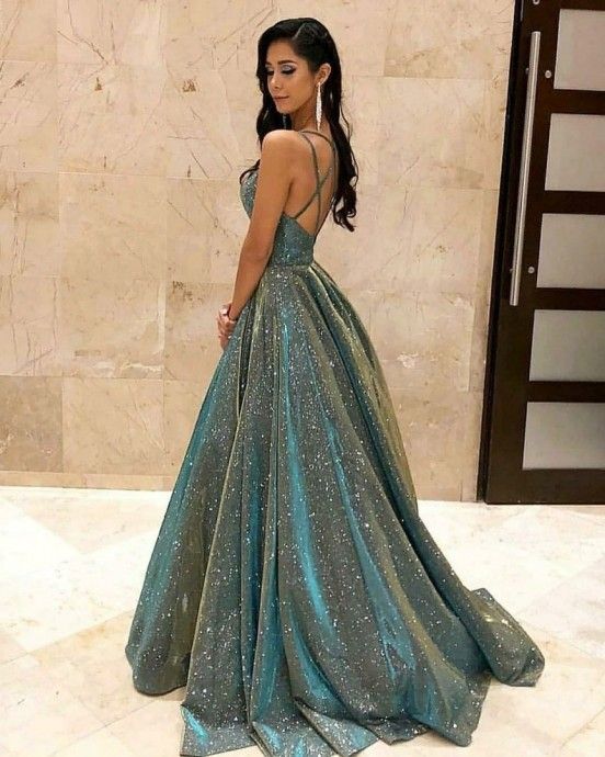 Women's Clothing Fashion Suspenders Suspenders Glitter Banquet Event Elegant Slim Long Dress Evening Dress_ecoleips.com