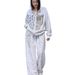 Women's Clothing Tie Dyed Zipper Cardigan Large Size Sweater Suit Autumn Hot Diamond Casual Straight Pants Outdoor Sportswear Two Piece Suit_ecoleips.com