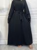 New Muslim Abaya Dress Dubai Long Woman Evening Dress Moroccan Caftan Mom Front Zipper Nida Design Female Dress Turkish Dresses_ecoleips.com