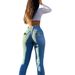 Aria Basics European And American Printed Eye Plus Size Women's Jeans, Pencil Pants, Sexy Tight-fitting Butt-lifting Style JN09-331_ecoleips.com