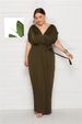 Women's Clothing New Sexy Solid Color V Neck Loose Swing Dress_ecoleips.com