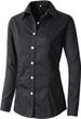 Women's Button Up Shirt Simple Formal Workwear Top_ecoleips.com