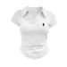 Slim Fit Polo Shirt Short Sleeve Breathable Stylish Embroidered Knight Design for Men And Women_ecoleips.com