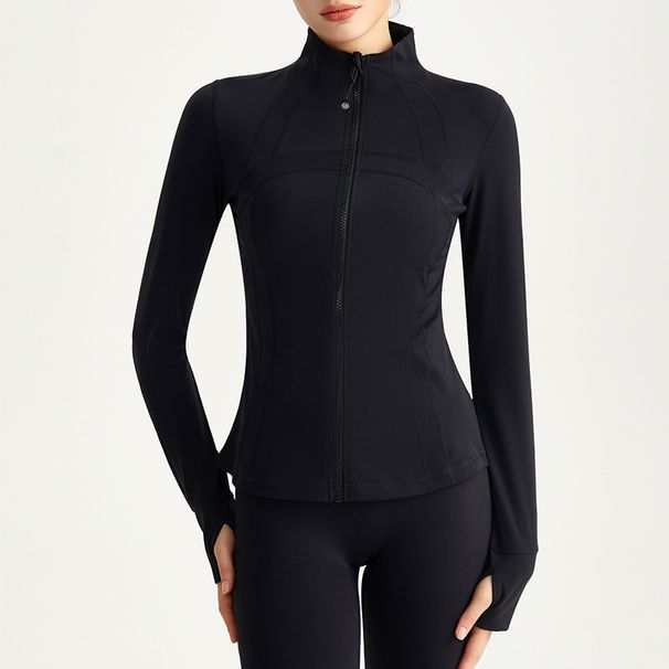 Women's Slim Fit Quick Drying Yoga Top Pilates Sports Fitness Outdoor Running Jacket New Style For Autumn_ecoleips.com