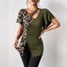 European American Cross-border And 2026 New Popular Leopard Print Asymmetrical Collar Butterfly Sleeve_ecoleips.com