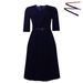 Women's Clothing Elegant V-Neck Pleated Dress Casual And Comfortable – Slim Fit Summer Dress With Adjustable Belt_ecoleips.com