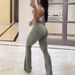 Cross-border Foreign Trade Women's Clothing Independent Site Flared High-waisted Tight Yoga Fitness Sports Casual_ecoleips.com