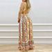 Women's Clothing Printed Sexy Backless Tie Elastic Temperament Elegant Cool Suspenders Female Long Skirt_ecoleips.com