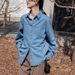 Women's Denim 2026 Spring/autumn Long-sleeve New Design Niche Jacket Slimming Retro Layered French-style Shirt_ecoleips.com