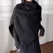 K High Neck Knitted Scarf For Women With A Sense Of Luxury, Layered With Split Ends, Headband And Neck Cover, Shawl And Cape Scarf_ecoleips.com
