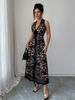 Elegant Lace Neckline Long Dress For Women, 2026 Autumn/Winter Collection_ecoleips.com