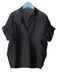 Women's Clothing Retro Style Short Sleeve Shirt Summer Fashion Loose Top White Bat Sleeve Collar All Match_ecoleips.com