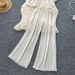 Women's Clothing Light Luxury High End Twisted Suspender Tube Top Vest + High Waist Pleated Wide Leg Drape Trousers Suit Summer_ecoleips.com