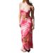Women's Clothing Summer Flower Print Sling Slit Slim Long Skirt Dress_ecoleips.com
