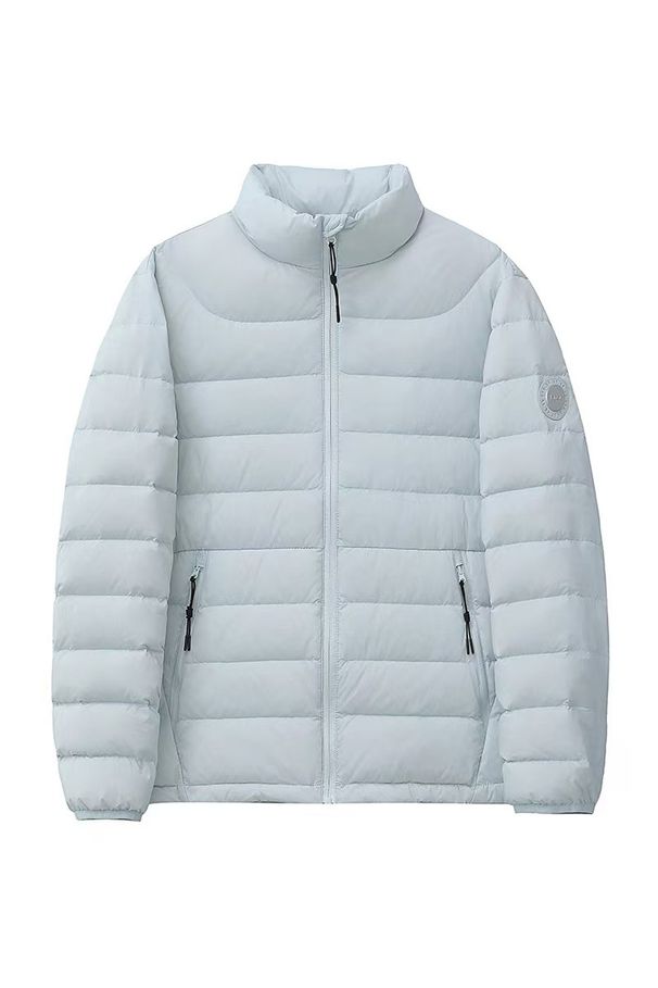 Women's Lightweight Hooded Down Jacket With 90% White Duck Feather Filling, Slim Fit Short Puffer Coat For Students, Unisex Winter Outerwear_ecoleips.com