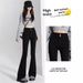 2025 Spring Summer New Flared Jeans Women's Bootcut Pants Slim Fit Versatile Stretch High Waist Floor-Length Bell-Bottom_ecoleips.com