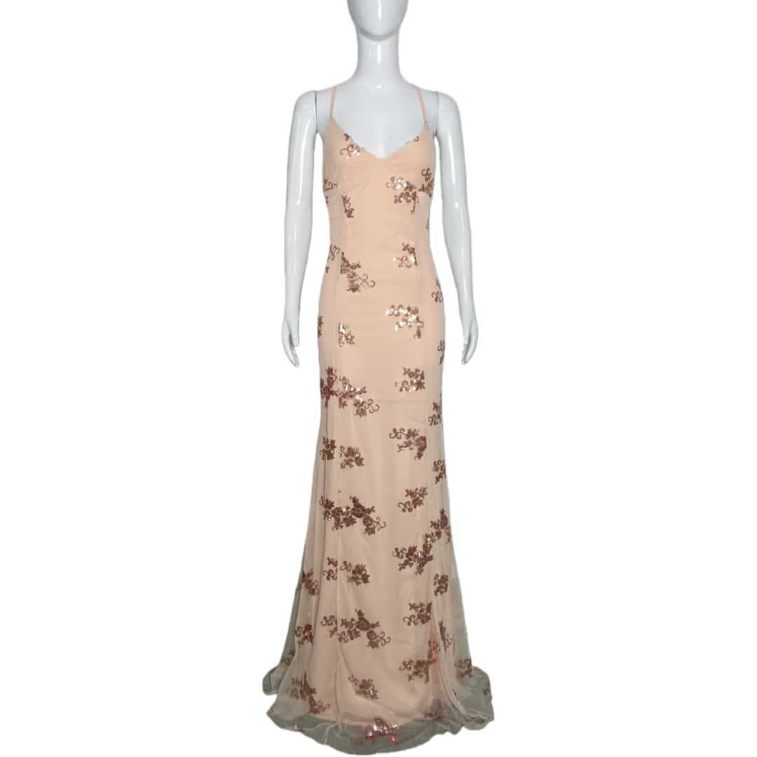 Women's Elegant Sequin Backless Mesh Bodycon Maxi Dress – Evening Party Gown 2026_ecoleips.com