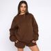 2026 Cross-border European American Spring And Autumn Solid Color Round Neck Pullover Long Sleeve Sweatshirt Women's_ecoleips.com