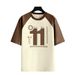 Women's American Style Oversized T-Shirt Short Raglan Sleeve Color Blocking Patchwork Summer Fashionable Versatile Top_ecoleips.com