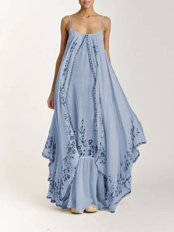 Women's Clothing Spring And Summer New Women's Short Sleeve Round Neck Printed Large Swing Loose Dress Dre_ecoleips.com
