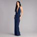 Fashion Sexy Halter V Neck Backless Dress Premium High Quality Advanced Texture Evening Party Dress For Women_ecoleips.com