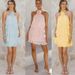 Summer Women's Dress/Skirt With Open Back Halter Neck 3D Floral Decoration Layered Ruffles_ecoleips.com
