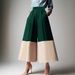 Women's Clothing Fashion Elegant Color Matching High Waist A Line Version Slim Long Casual Pants_ecoleips.com
