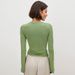 Voya Women's Instagram Trendy T-shirt 2026 Spring/Summer New Collection Hollow Out Two Piece Slimming And Slimming Top_ecoleips.com