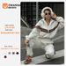 Women's Ou Manman Polar Fleece Two Piece Set Solid Color Lapel Zipper Long Sleeve Fashion Trousers Suit For Autumn Winter_ecoleips.com