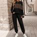 Leopard Print Two-Piece Set – Long Sleeve Top & High-Waisted Pants | Winter-Ready Polyester Outfit For Women_ecoleips.com