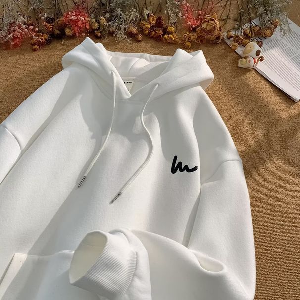 Men's Trendy Hooded Sweatshirt - Fleece-Lined Oversized Pullover For Winter, Unisex Casual Streetwear (Multiple Colors)_ecoleips.com