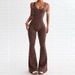 2025 European And American Style Summer New Leopard Print Sexy V Neck Backless Slim Halter Neck Jumpsuit Wholesale_ecoleips.com