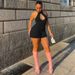 Women's Slim Fit Jumpsuit round Neck Sleeveless Hollow out Detail European American Style Spring Fashion for Export Wholesale 2025_ecoleips.com