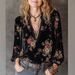 Women's Clothing Oversized Velvet Long Sleeve Top – Glamorous Zip-Detail Blouse For Women_ecoleips.com