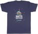 Women's T-Shirts Personalised Happy Birthday Celebration In Blue Mens Unisex T-Shirt Tee Gift_ecoleips.com