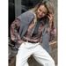 This Pink Checkered Long-Sleeved Shirt For Autumn And Winter Is Fashionable, Unique And Versatile. It's A Feminine Check_ecoleips.com