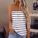 European And American Cross-border Women's Clothing, Reversible Sleeveless Off-shoulder Loose Casual T-shirt_ecoleips.com