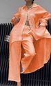 Women's Clothing Summer New Fashion Casual Women's Clothing Irregular Hem Long Sleeved Top Pants Suit_ecoleips.com