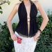Aria Basics Aria Basics 2024 Autum New Fashio Sexy Solid Color Backless Tie Hollow Slim Halter Top For Cross-Border Europea Ad America_ecoleips.com