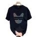 Women's Clothing Handsome Heavyweight Cotton Short Sleeved T Shirt For Men And Women In Summer Ins Trendy Street Loose Round Neck Cotton Top_ecoleips.com