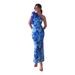 Women's Clothing Summer Temperament Slim Sleeveless Three Dimensional Flower Sexy Dress_ecoleips.com