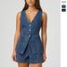 Women's Sleeveless High-Waisted Pant Set With Denim Shorts Spring/Autumn Summer Collection Regular Size_ecoleips.com