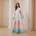 SW2609 Women's Rhinestone Beaded Gradient Evening Dress Malaysian Style Cross Border Printed Casual Fashion for Adults_ecoleips.com