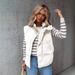 "Women's Lightweight Quilted Down Vest – Autumn Winter Warm Cotton Blend Waistcoat For Layering & Outdoor Activities"_ecoleips.com