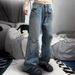 Women's Clothing Vintage Floral Print Low-Rise Wide-Leg Jeans For Women – Plus Size Comfort & Retro Style_ecoleips.com